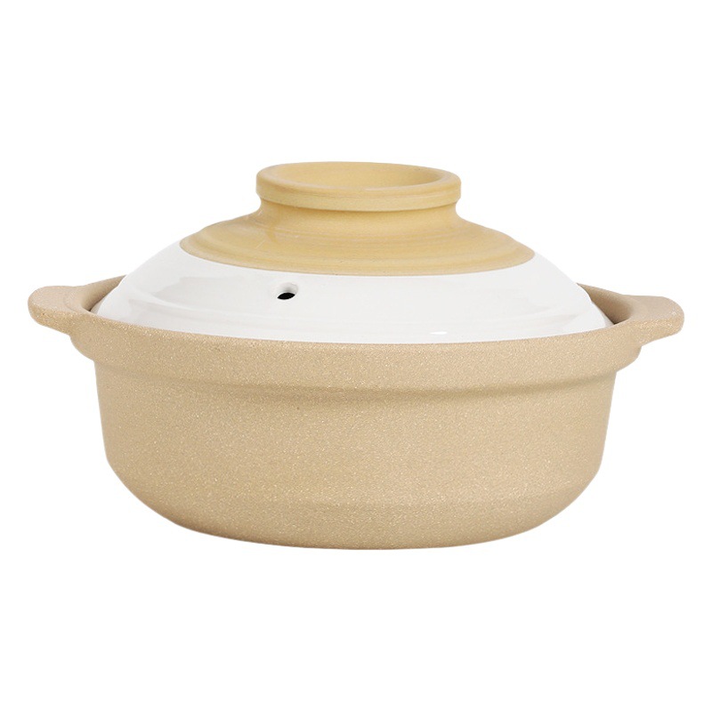 Qiyun ceramic casserole household clay high temperature resistant stew pot commercial rice pot with rice and rice noodles