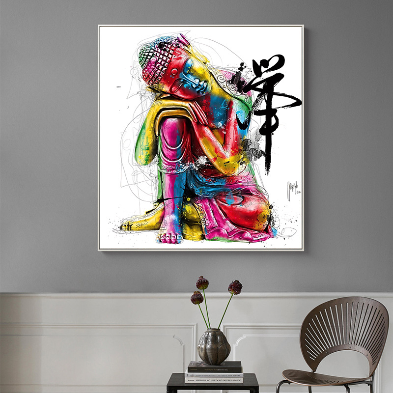 Picture of Hot Selling Colorful Sculpture Cultural Art Oil Painting Print Mural Print Hanging Painting Bedroom Living Room Decorative Painting Xy682