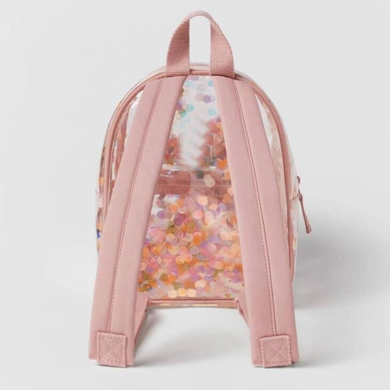 Picture of Wholesale Z home 2023 new transparent backpack children's bag girls confetti decoration jelly cute backpack