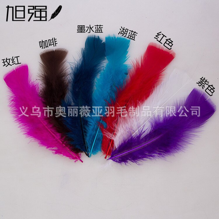 Factory wholesale turkey flat feather craft feather supply all kinds of diy feather accessories holiday supplies