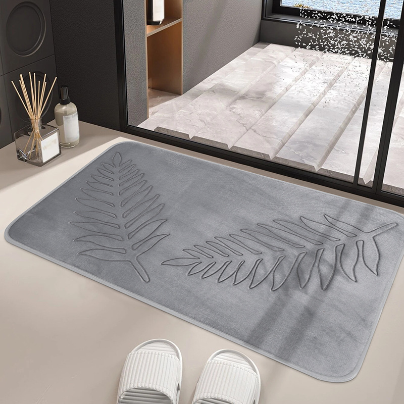 Picture of Cross-border e-commerce memory cotton toilet floor mat bathroom absorbent non-slip mat living room bedroom kitchen home carpet