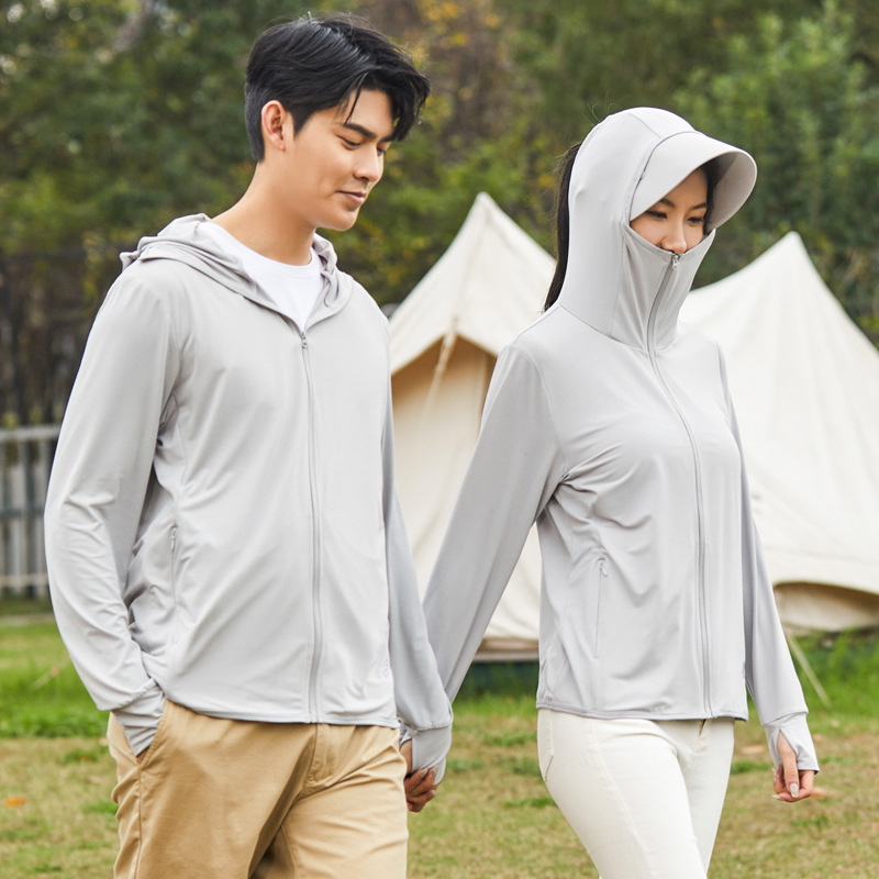 New Ice Silk Sun Protection Clothing for Men and Women, Ultra-Thin Breathable Outdoor Quick-Drying Sun Protection Clothing for Women, Anti-Uv Summer Skin Clothing