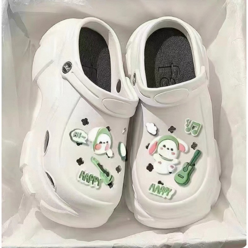 Picture of Baotou EVA hole shoes in 2025 new fashion and versatility student comfortable and casual two-wear non-slip slippers for women's summer