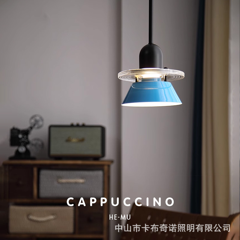 Picture of New Master Bedside Long Line Small Chandelier Nordic Memphis Children's Room Color Macaron Room Entrance Line Lamp