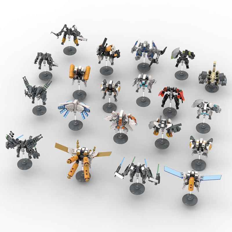 Picture of MOC building blocks compatible with Lego minicomputer assembly exoskeleton robot educational ornaments hand-made DIY building blocks