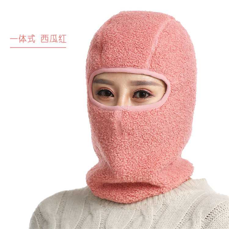 Picture of Autumn and Winter New Full Face Mask Integrated Ear Protection Fleece-Lined Thickeneded Mask Head-Mounted Cold-Proof Earmuffs and Neck Scarf