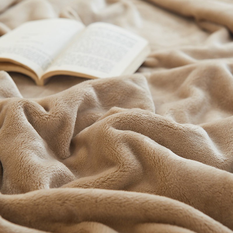 Picture of Muji Blanket Nap Blanket Flannel Blanket Blanket Coral Fleece Air-conditioning Blanket Winter Thickened Fleece Blanket Wholesale