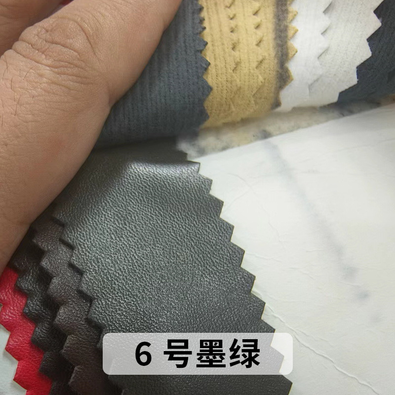 Picture of Yiwu factory nappa grain pu leather whole in stock wholesale leather bed seat luggage sofa artificial leather fabric