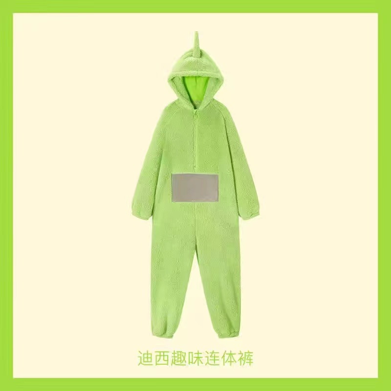 Picture of Teletubbies Siomatic Pajamas Women's Winter Cute Cartoon Funny Outer Wear Home Clothes Thickened Coral Fleece
