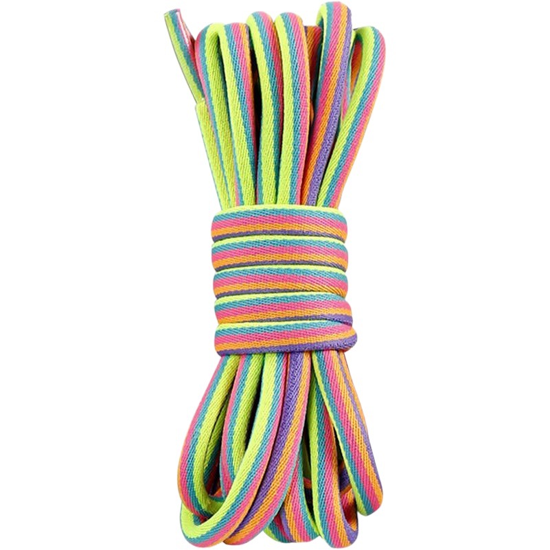 Factory wholesale large favorably bold round shoelace black and white color sports small white shoes daddy shoes casual shoes rope