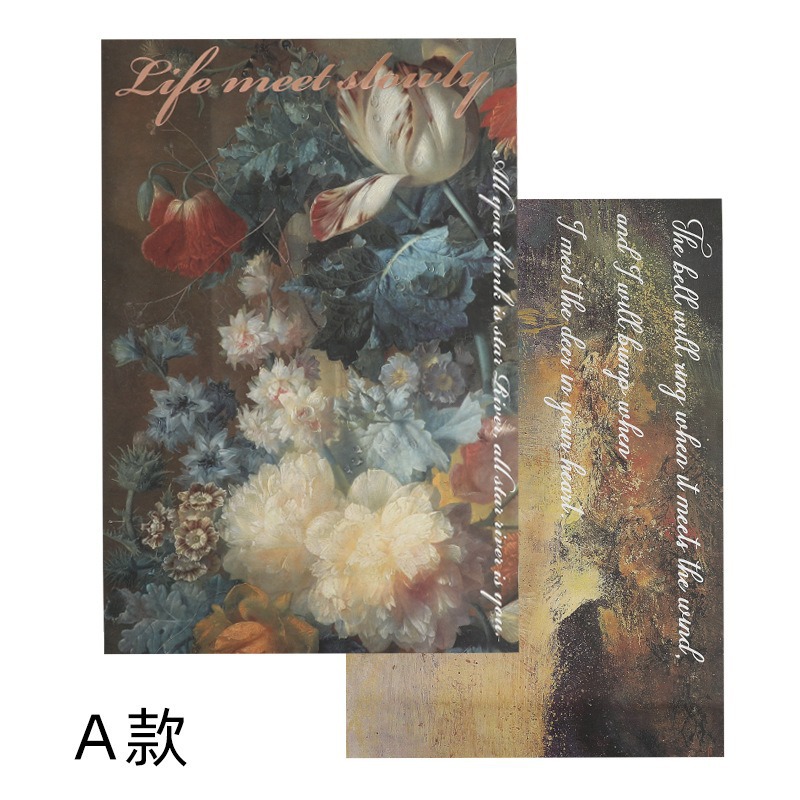 Picture of New thickened night garden Fenghua paper waterproof bouquet wrapping paper bronzing English paper flower wrapping paper wholesale