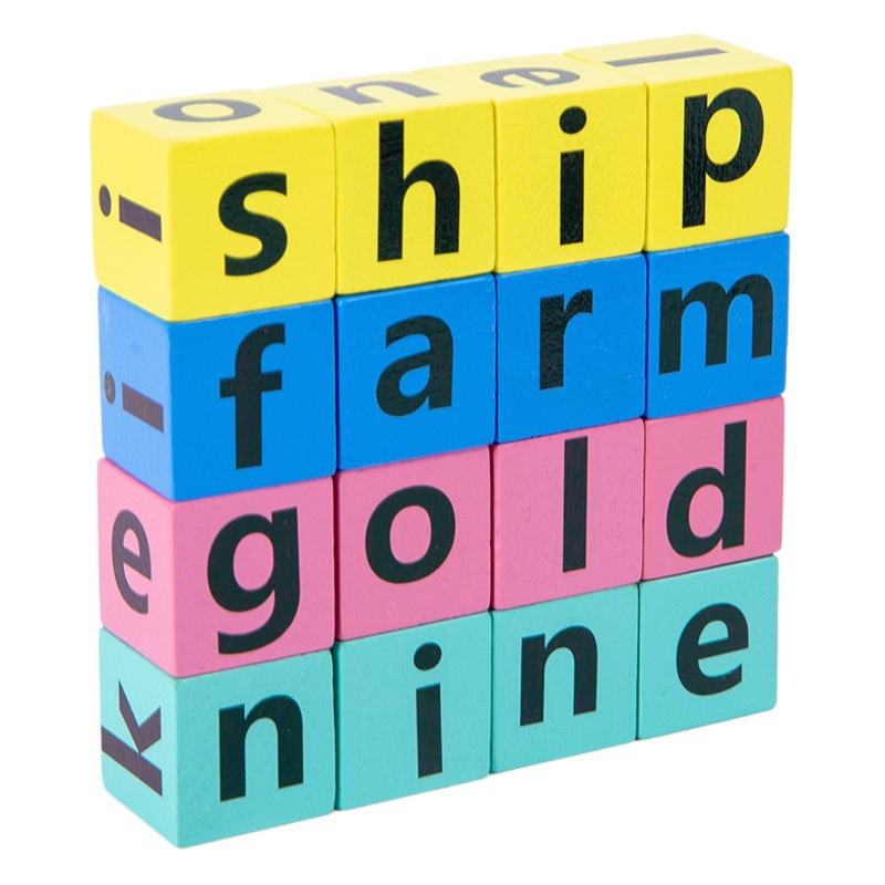 Picture of Cross-border children's desktop fun word puzzle game 0.15 children's puzzle early education educational wooden toys 3-6 years old