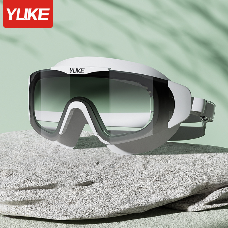 Picture of Swimming goggles waterproof anti-fog HD Professional large frame diving swimming glasses myopia men and women swimming cap suit swimming equipment