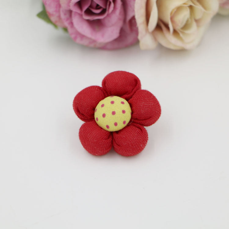 Picture of Handmade DIY jewelry accessories children hair accessories material wholesale baby hairpin fabric pumpkin flower shoes flower decoration