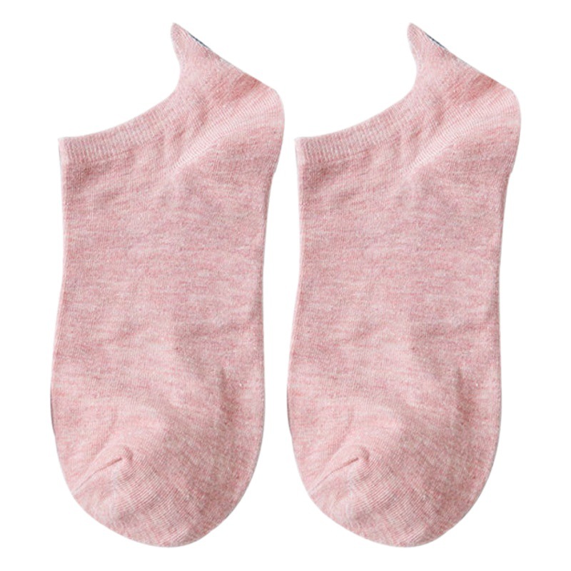 Spring New Embroidered Heel Dog Boat Socks Left and Right Foot Distinctive Women's Socks Trendy Candy Color Japanese Socks