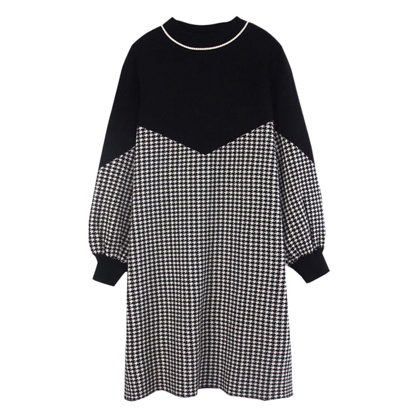 Spring Pregnant Women's Skirt fleece-lined Skirt Top New Women's Autumn and Winter Pregnant Women's fleece-lined Warm Mid-length dress