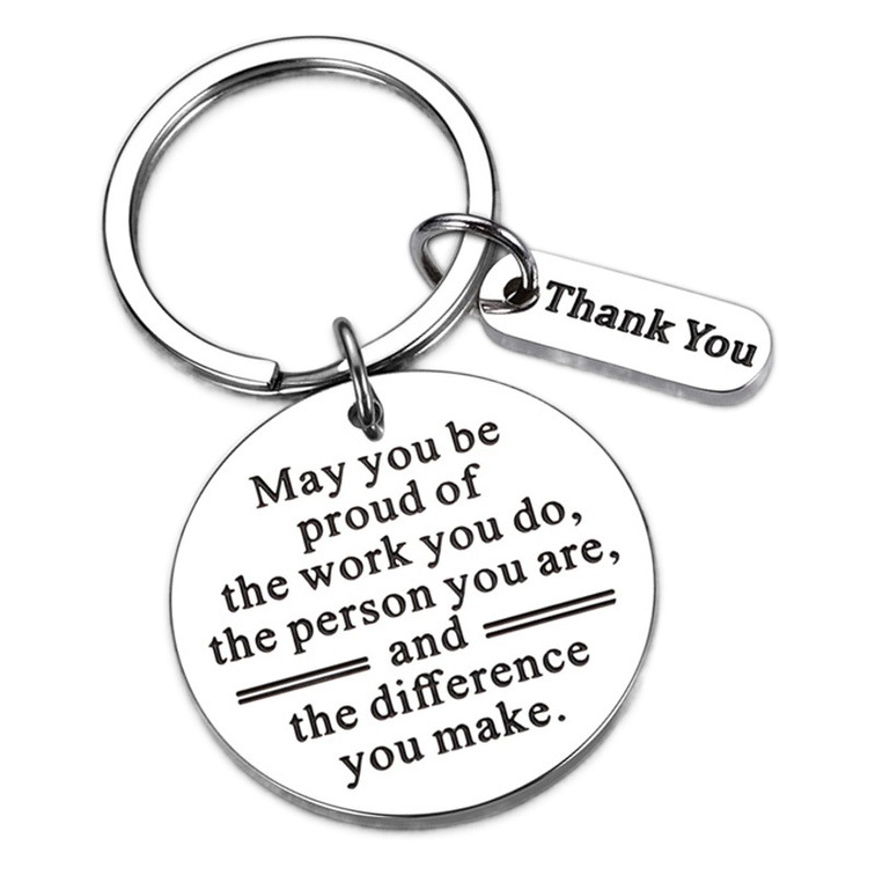 Amazon Hot May you be proud of Giving Inspirational, Stainless Steel Keychain to Colleagues