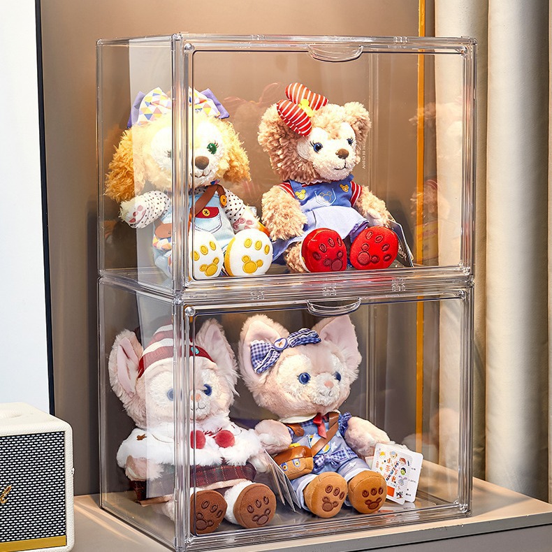 Toy Storage Box Plush Toy Doll Storage Box Lingna Belle Star Dailu Blind Box Transparent Dust-proof Cabinet