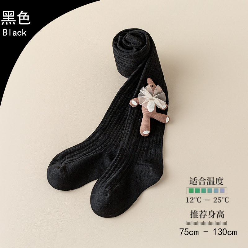 Picture of 0-10 years old children's pantyhose wholesale spring and autumn girls' pantyhose Class a cotton dragonfly wings knot children's pantyhose
