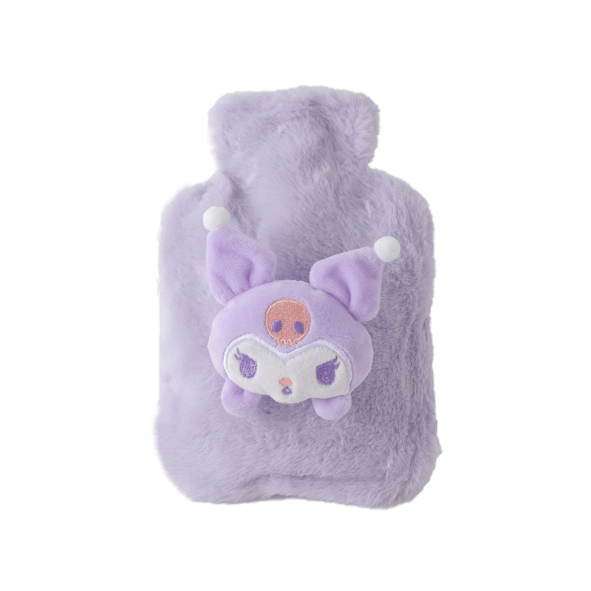 Picture of Rabbit Fur Hand Warmer Bag Filled with Water Hot Water Bottle Cartoon Plush Hand Warmer Hand Warmer Removable and Washable Hot Water Bag Thickeneded Explosion-Proof
