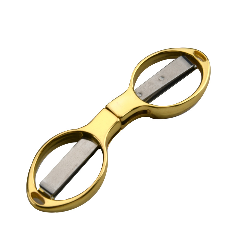 Picture of Stainless steel folding scissors plastic handle/alloy stretch shear travel portable fishing Special 8/eight character scissors wholesale