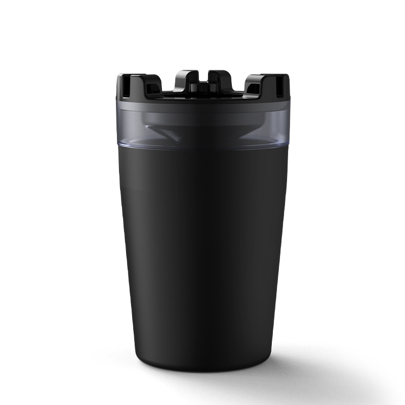 Picture of Ashtray with Water Tank Anti-fly Ash Anti-smoke Flavor Creative Household Car Funnel with Cover Personalized Stainless Steel Ashtray