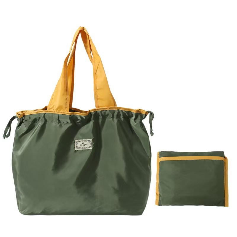 Cloud Bag Can Be Added with Log Drawstring Environmentally Friendly Supermarket Shopping Bag Shoulder Bag Foldableable Satchel Tote Bag Grocery Shopping Bag
