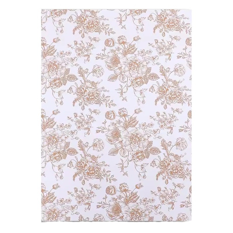 Flower Shadow Retro Floral Wrapping Paper Flower Paper Kraft Paper Flower Bouquet Wrapping Flower Shop Packaging Supplies