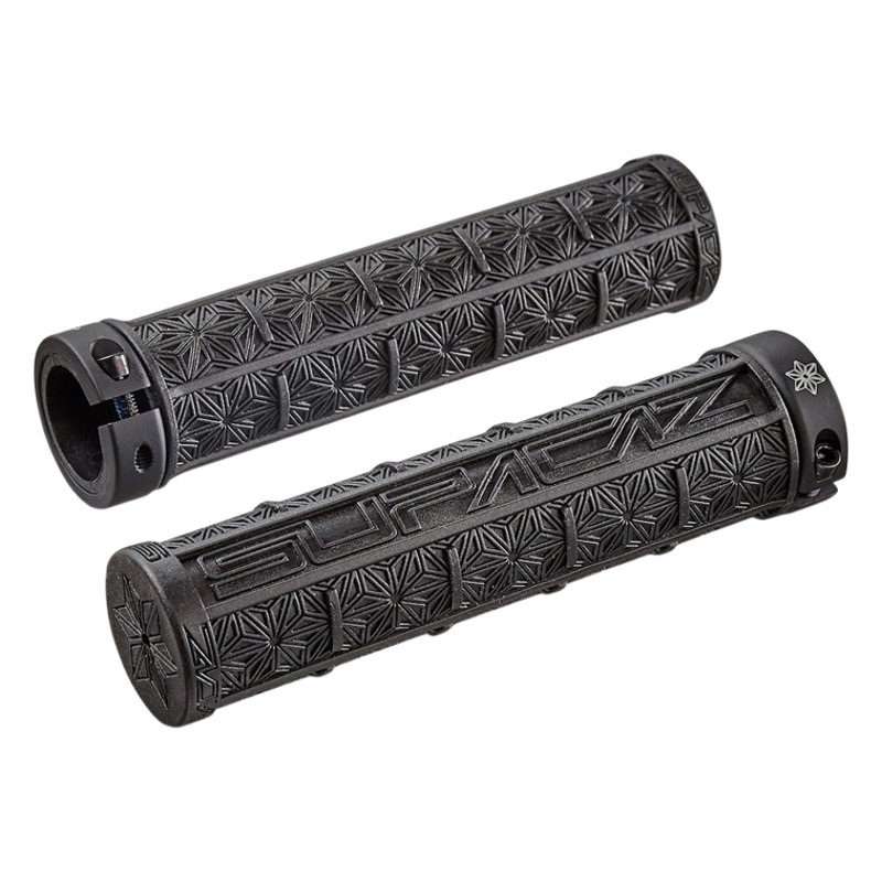 Cross-border wholesale Supacaz chrysanthemum handle set mountain bike silicone handle set off-road single lock shock-absorbing non-slip handle