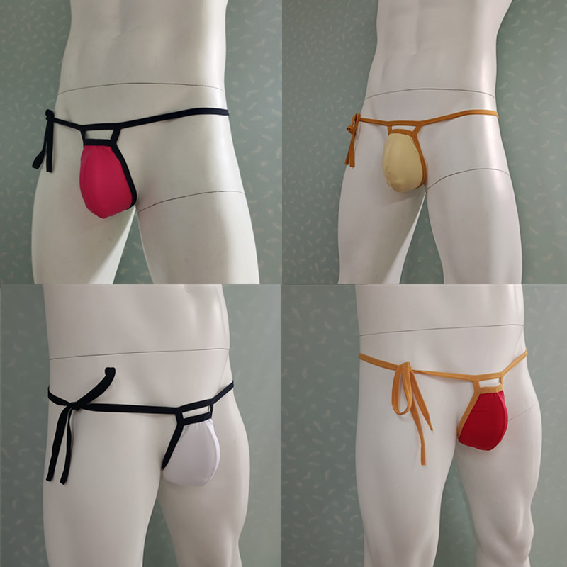 AliExpress men's night ice silk underwear U convex thin soft and comfortable breathable fashion nylon fabric trendy Europe and the United States