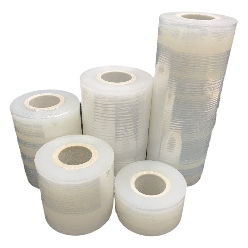 PE winding film slitting small roll winding film packaging stretch film takeaway sealing film width 5cm wide transparent plastic wrap