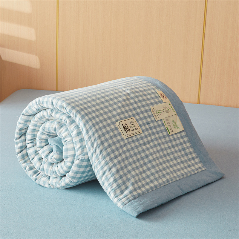 Picture of Class A Xinjiang cotton cotton summer quilt 100 cotton machine washable washable air conditioning single double summer thin quilt