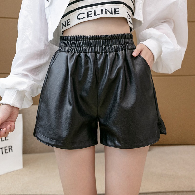 Small Casual Pants Women's Autumn and Winter 2023 New High Waist Slimming Pants Straight Tube Wide Leg Boots Short Pants