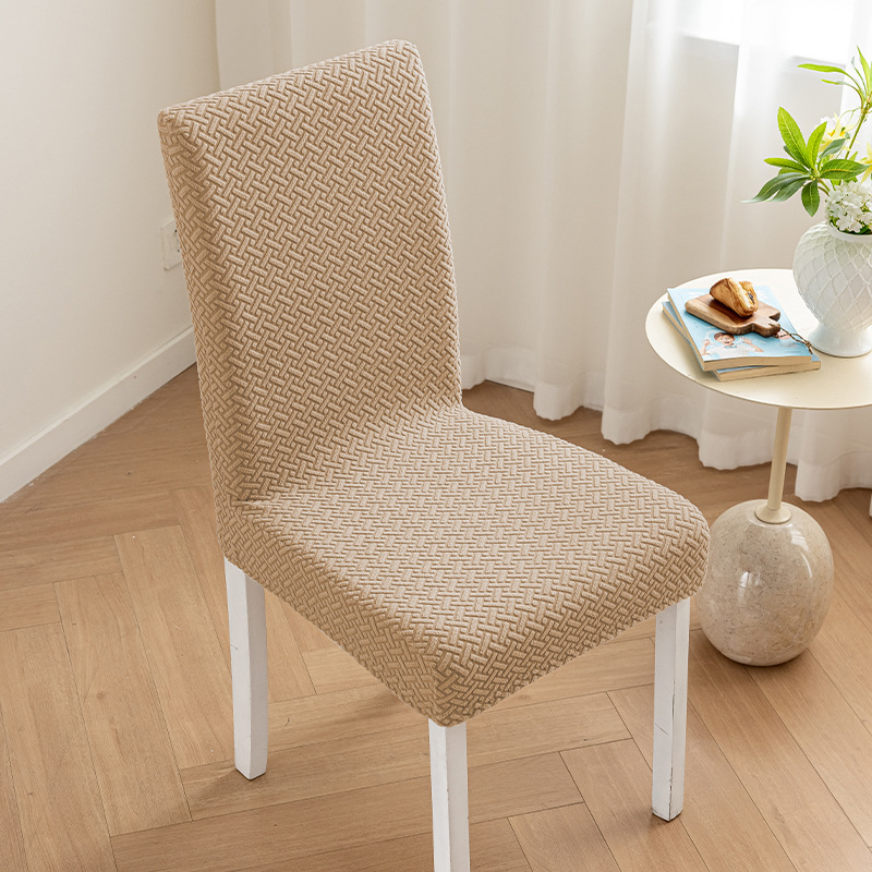 Picture of Cross-border jacquard fleece thickened conjoined elastic hotel restaurant chair cover anti-fouling stool cover chair cover