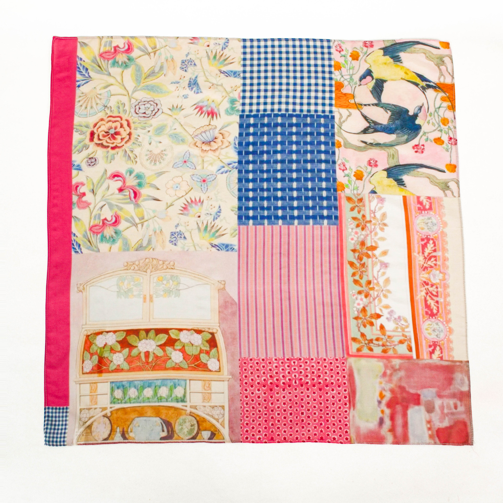 Picture of Collection New Vintage Original Artistic Mulberry Silk Silk Cotton Spinning Machine Side All-match 70 Square Scarf Elegant Shawl