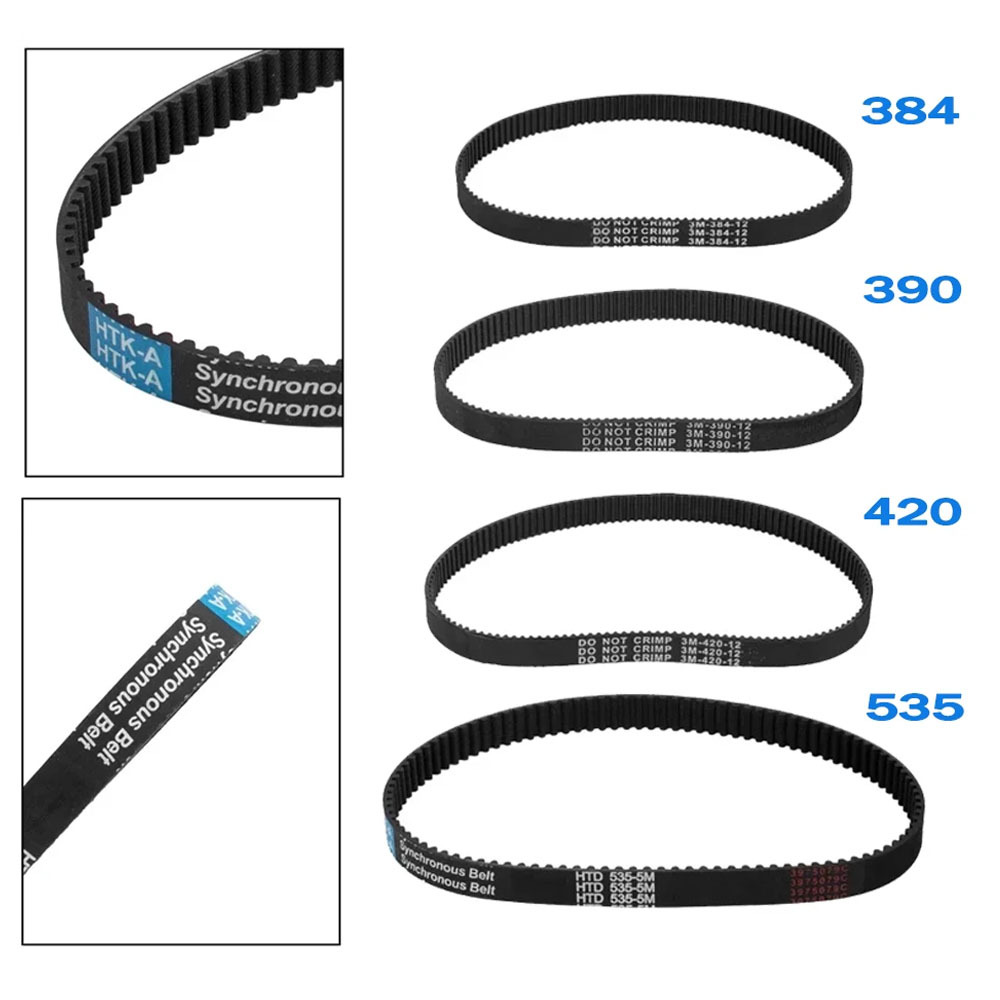 Picture of Electric scooter HTD 3M-384-12/5M-535-15 drive belt, rubber drive stripe synchronous belt