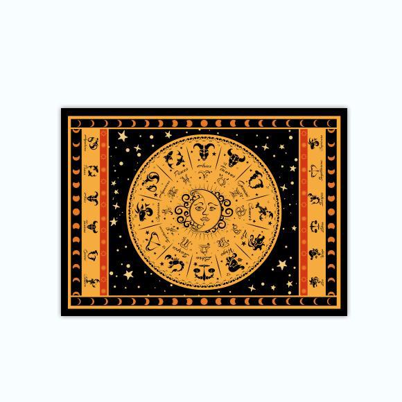Picture of 60 × 60 small size tablecloth bedroom living room study decorative tapestry cross-border hot selling background wall hanging canvas