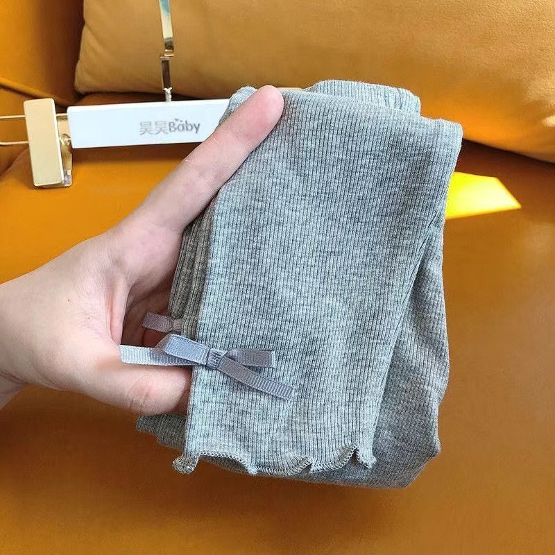 Picture of Baby's Leggings Thin Simple Spring and Summer New Casual Trousers Korean-style All-match Outer Wear Girls' Long Pants