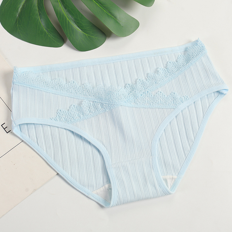 Picture of Pregnancy Want Things Threaded Low Waist Maternity Underwear Pure Cotton Early Pregnancy and Second Pregnancy Belly Support Pants Breathable Prenatal and Postpartum Pants