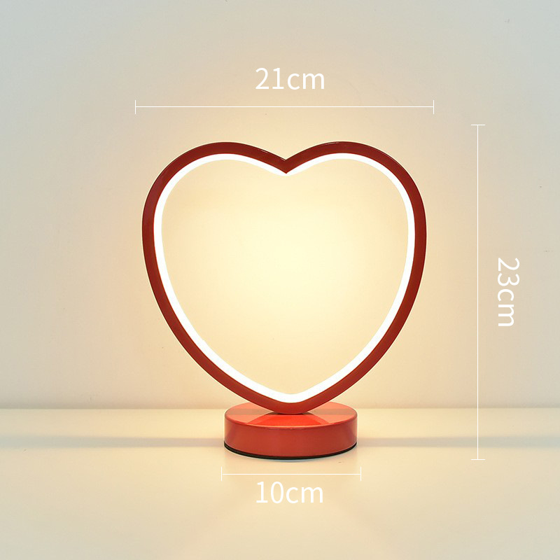 Picture of Creative red wedding everbright lamp new wedding room decoration wedding table lamp bedroom bedside lamp bride dowry lamp gift