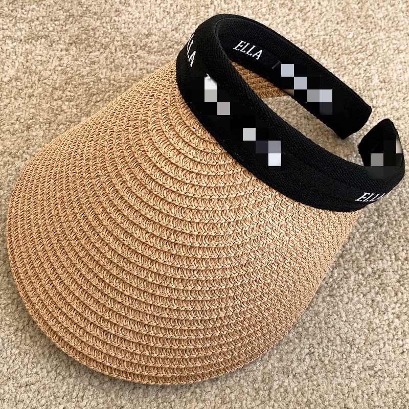 Picture of Sun hat foldable sun hat outdoor riding Women's Big brim empty top cycling sun protection fisherman sun hat