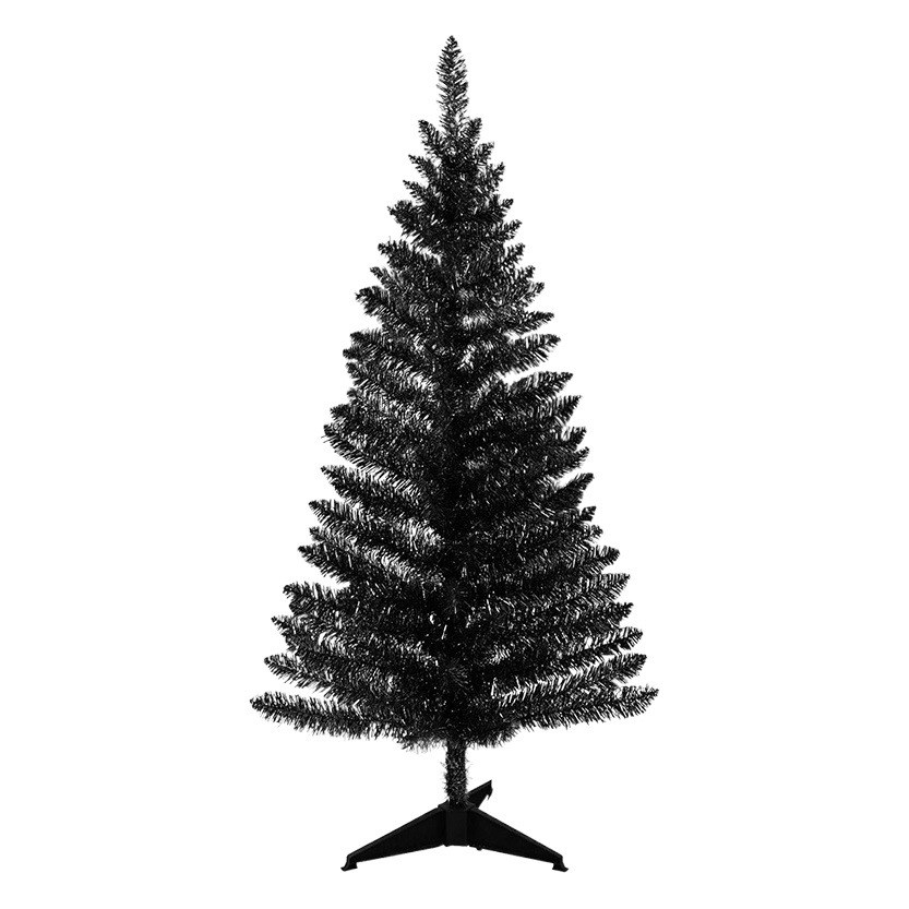 Linjie Amazon Hot 2ft 60cm Black Christmas Tree 90cm Segmented Folding Black Christmas Tree
