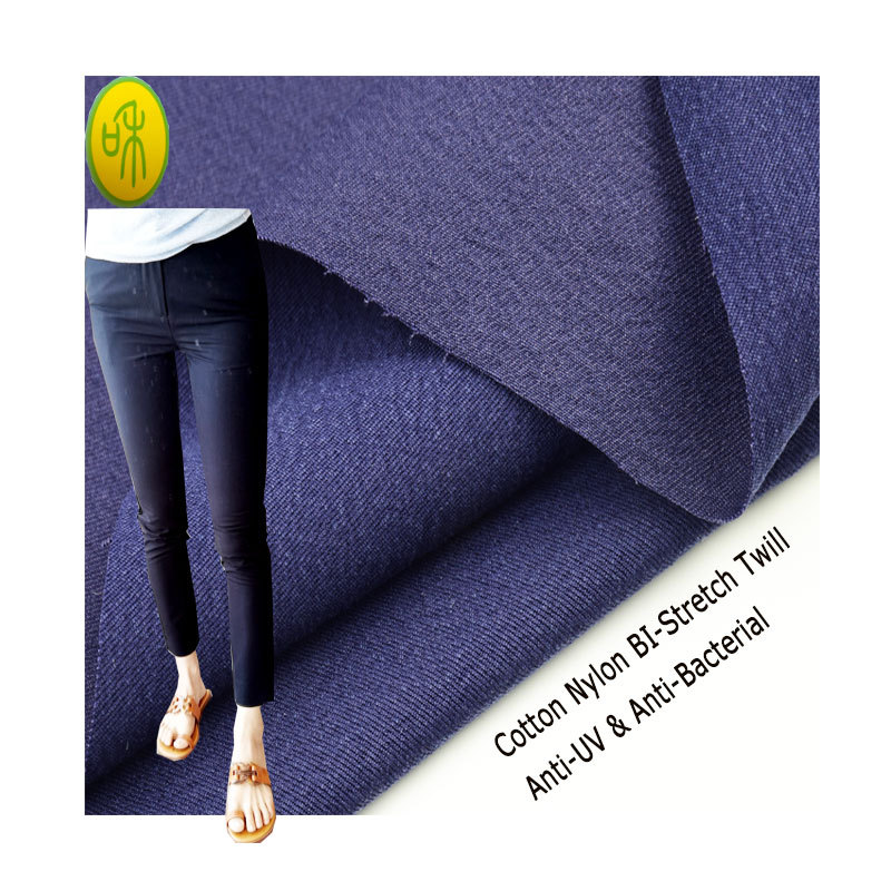 Anti-Uv Antibacterial Cotton Brocade Four-Way Stretch Fabric, Durable and Wear-Resistant, Suitable for Outdoor Mountaineering Clothing, Sportswear, and Equestrian Pants