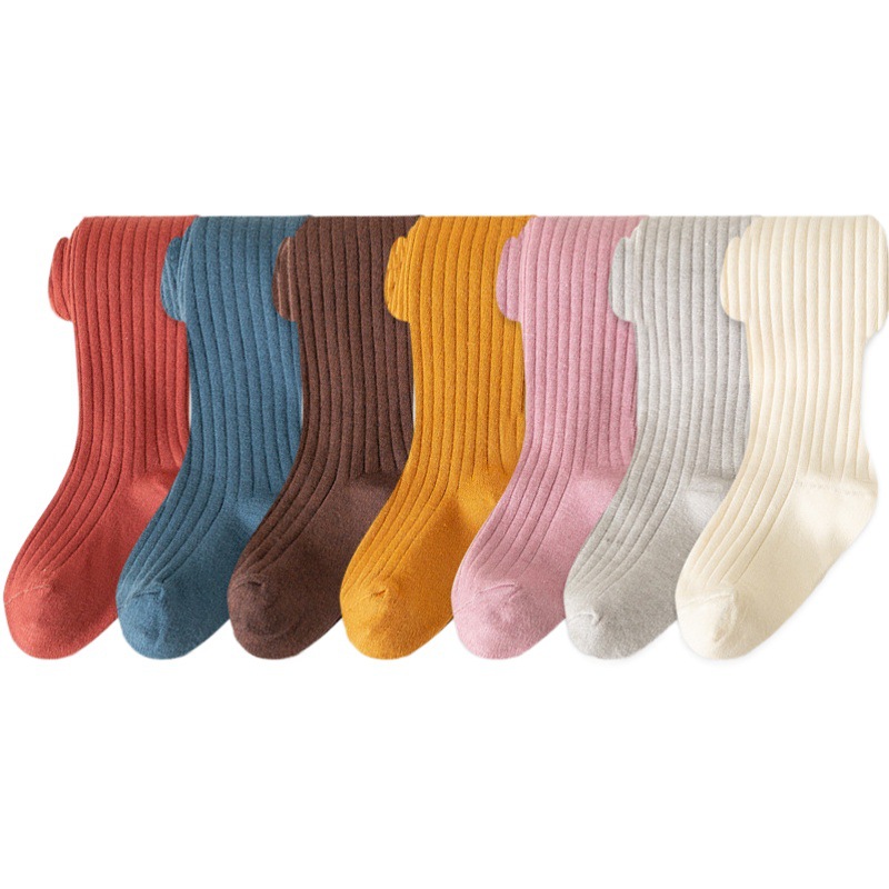 Pantyhose Baby Infant Pantyhose Spring & Fall New Outer Wear Thickeneded Pure Color Warm Cashmere Leggings for Girls