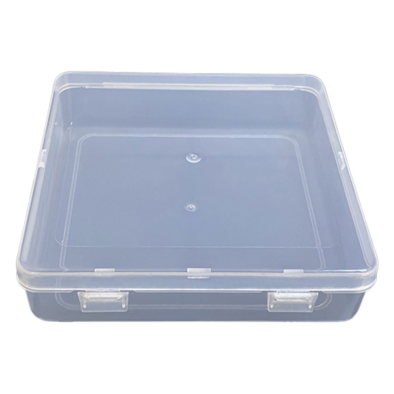 F15038 square plastic box transparent product packaging storage box pp hardware parts tool box with lid