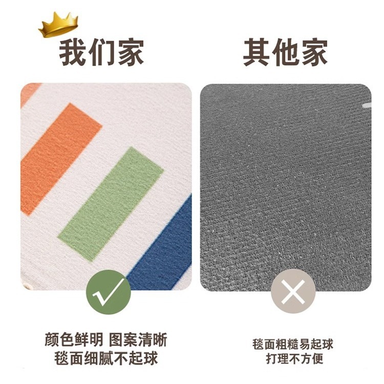 Picture of Carpet Living Room Children's Room Layout Reading Area Parking Lot Early Education Center Floor Mat Climbing Mat Bedroom Study Mat