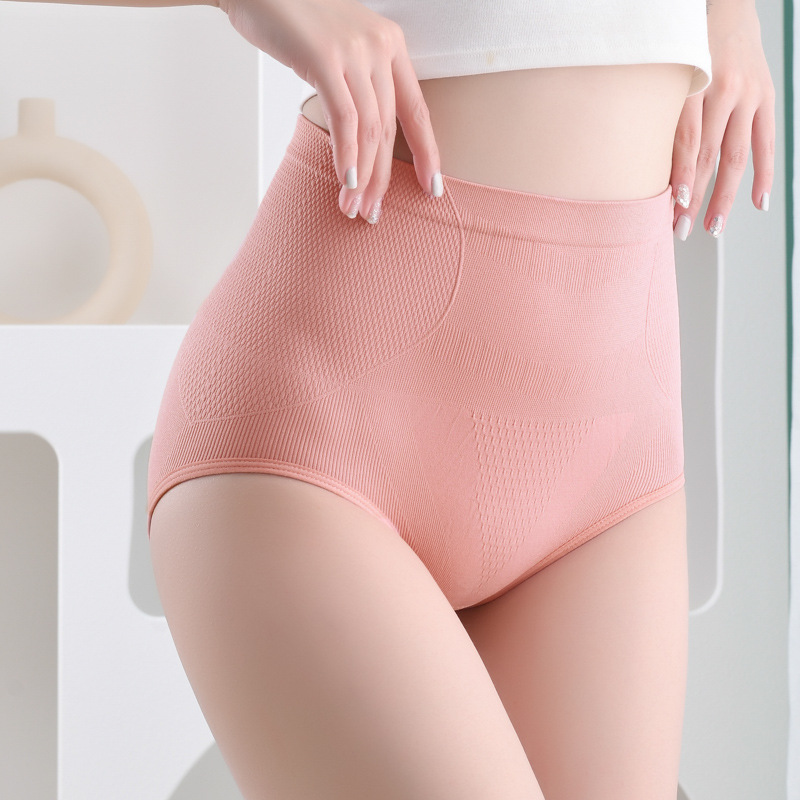 Picture of Graphene Honeycomb Seamless Seamless Breathable Women's High Waist Tummy Lifting Buttocks Shaping Briefs Underwear for Women