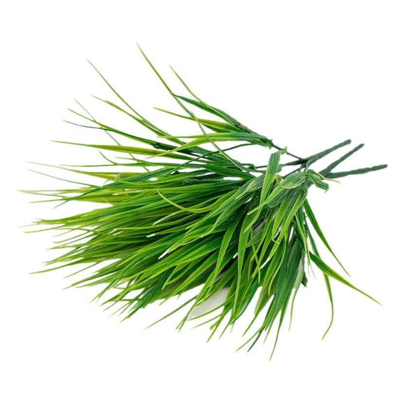 Wholesale artificial plant long grass plastic grass 7 fork artificial spring grass bonsai gardening flower arrangement decoration with grass accessories