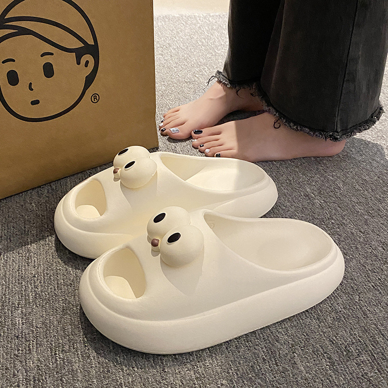 Exterior Wear Thick Slippers Men's Indoor Non-Slip Bathing Deodorant Slippers for Couples Home Dung Slippers Women's Summer