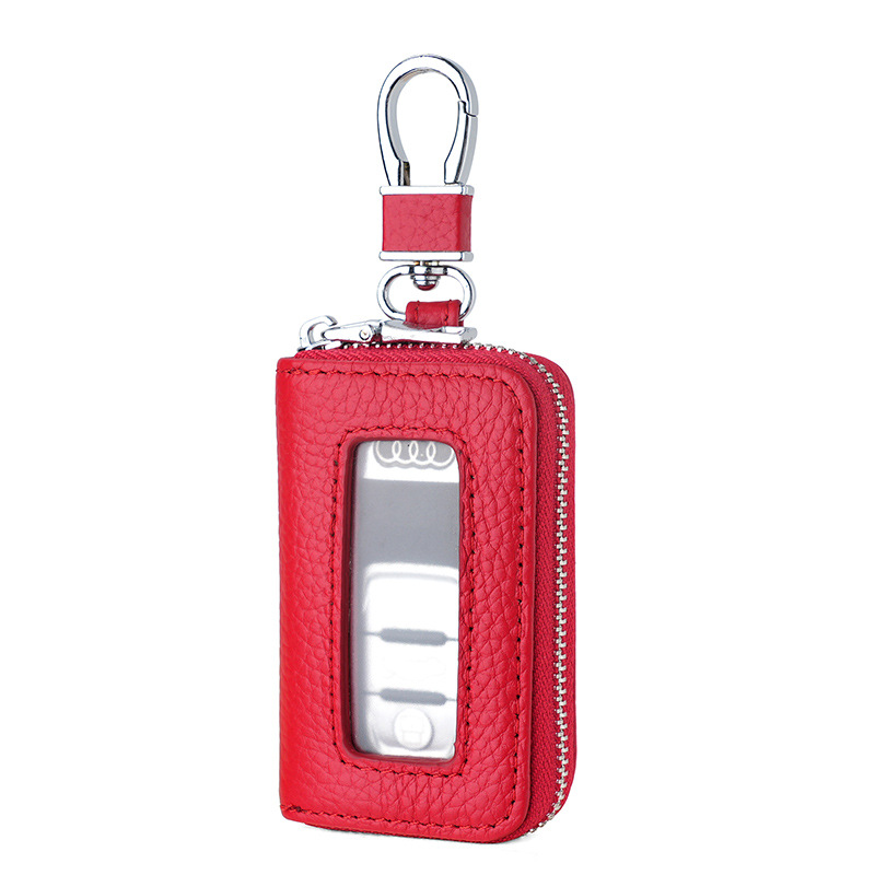 Picture of Cross-border New Real Soft Leather Car Key Case Window PU Leather Car Key Case Japanese and Korean Zipper Multi-color Explosions